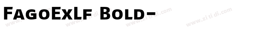 FagoExLf Bold字体转换